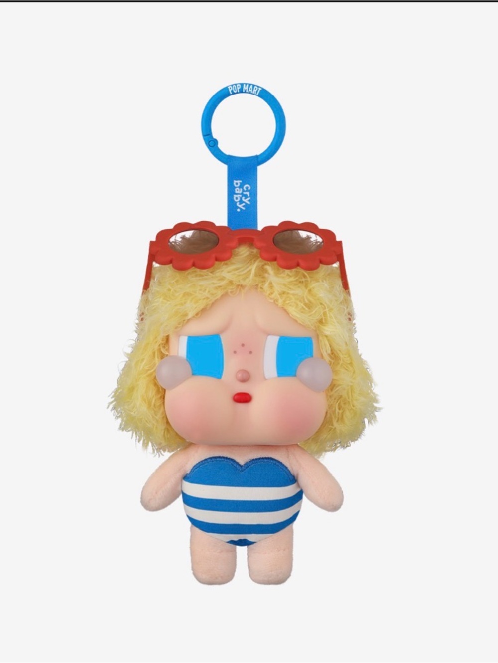 Pop Mart Crybaby Vacation Mode On Series Vinyl Plush Pendant Sunbathing